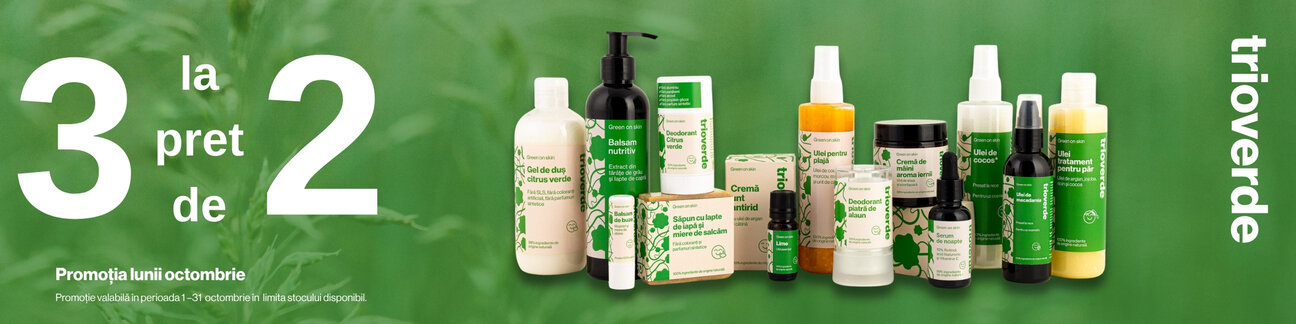 Promotie 3 la pret de 2 la Trio Verde