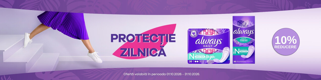 Promotie cu 10% reducere la Always