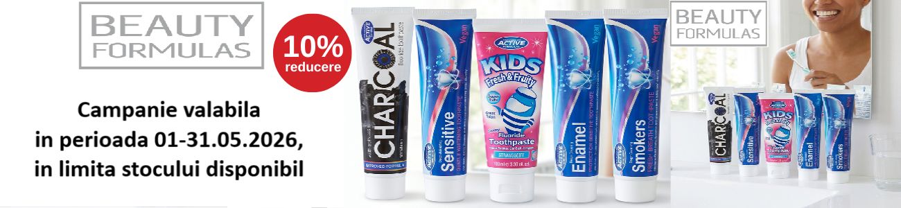Promotie cu 10% reducere la Beauty Formulas Pasta de Dinti