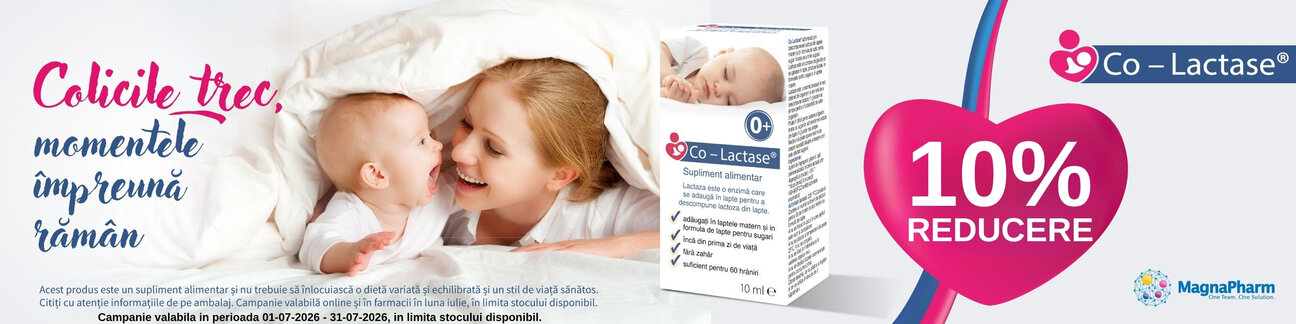Promotie cu 10% reducere la Co-Lactase