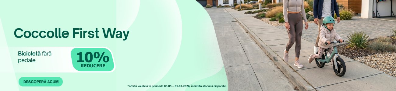 Promotie cu 10% reducere la Coccolle Bicicleta fara pedale