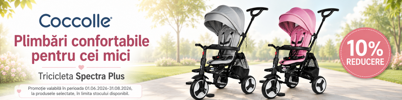 Promotie cu 10% reducere la Coccolle Tricicleta Spectra
