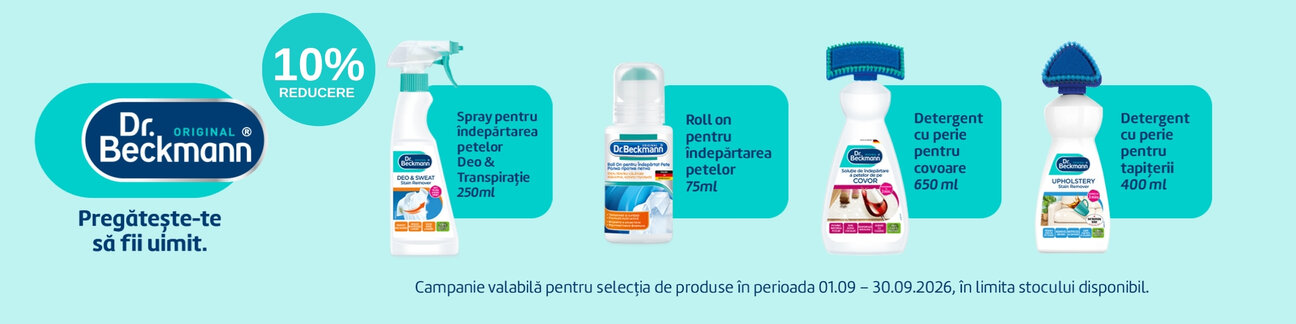 Promotie cu 10% reducere la Dr Beckmann