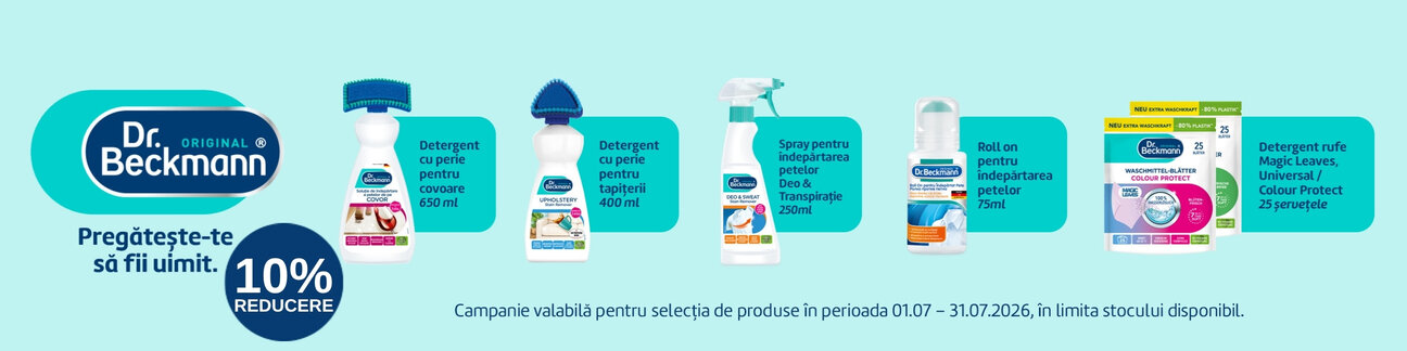 Promotie cu 10% reducere la Dr Beckmann
