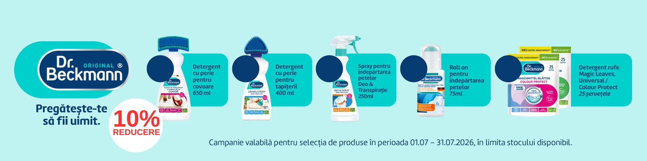 Promotie cu 10% reducere la Dr Beckmann