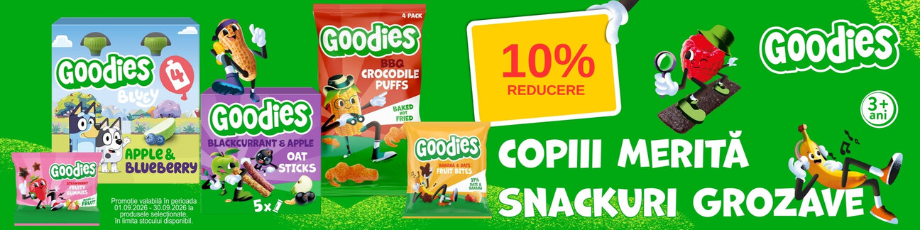 Promotie cu 10% reducere la Goodies - Snacks