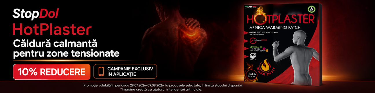 Promotie cu 10% reducere la Hotplaster Exclusiv in Aplicatie