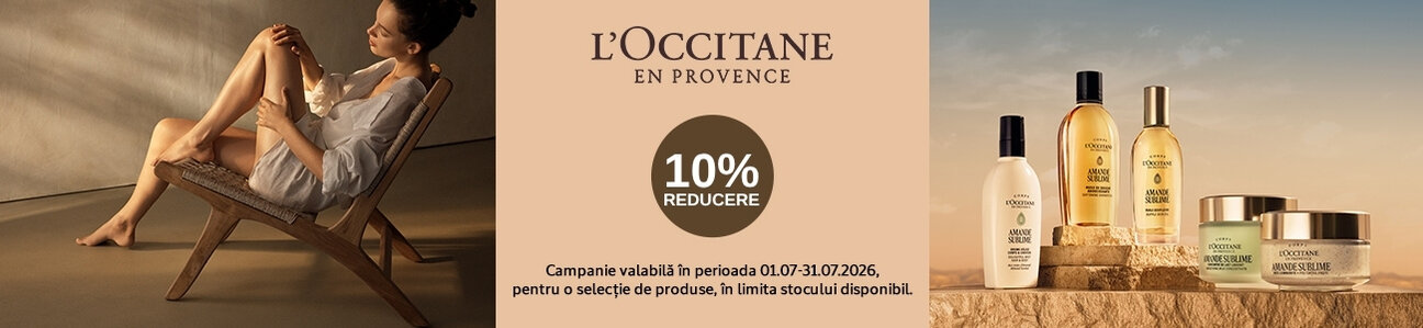 Promotie cu 10% reducere la Loccitane