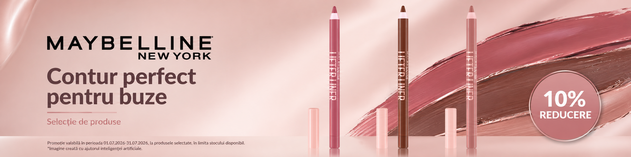Promotie cu 10% reducere la Maybelline