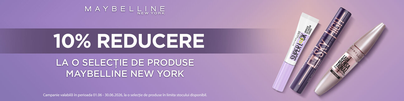 Promotie cu 10% reducere la Maybelline New York