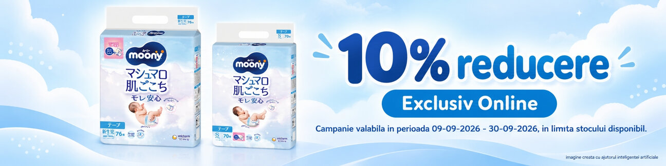 Promotie cu 10% reducere la Moony