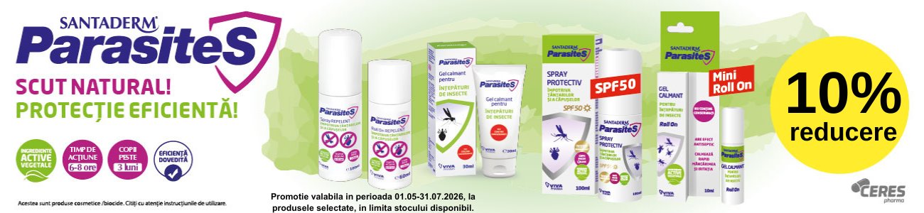 Promotie cu 10% reducere la Parasites