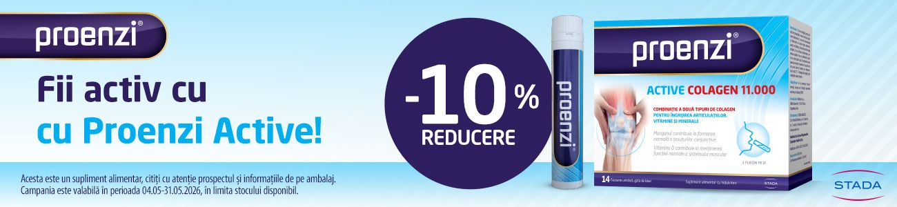 Promotie cu 10% reducere la Proenzi Active Colagen