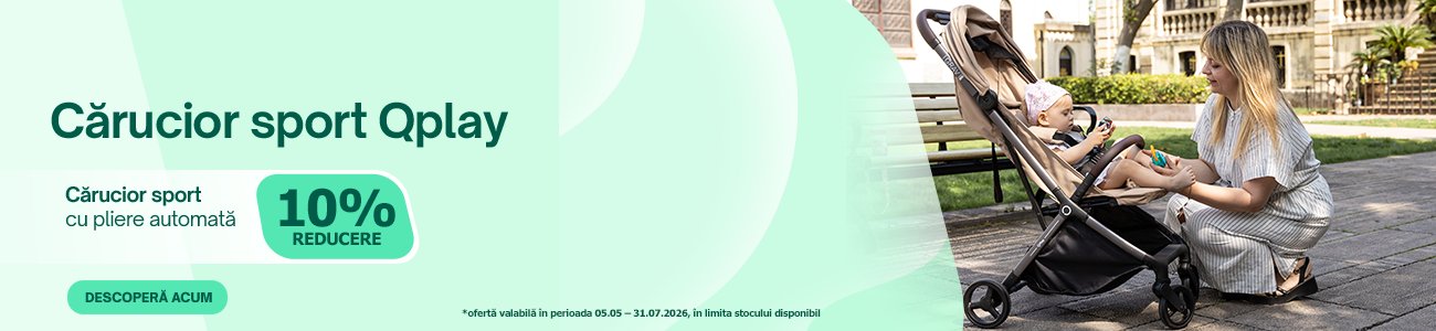 Promotie cu 10% reducere la Qplay Carucior Sport