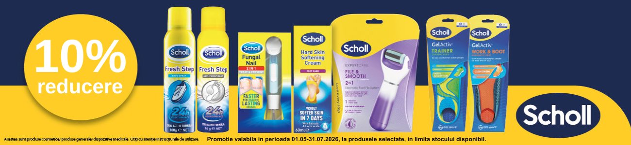 Promotie cu 10% reducere la Scholl