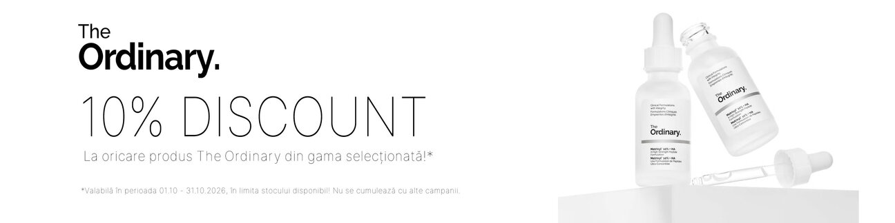 Promotie cu 10% reducere la The Ordinary