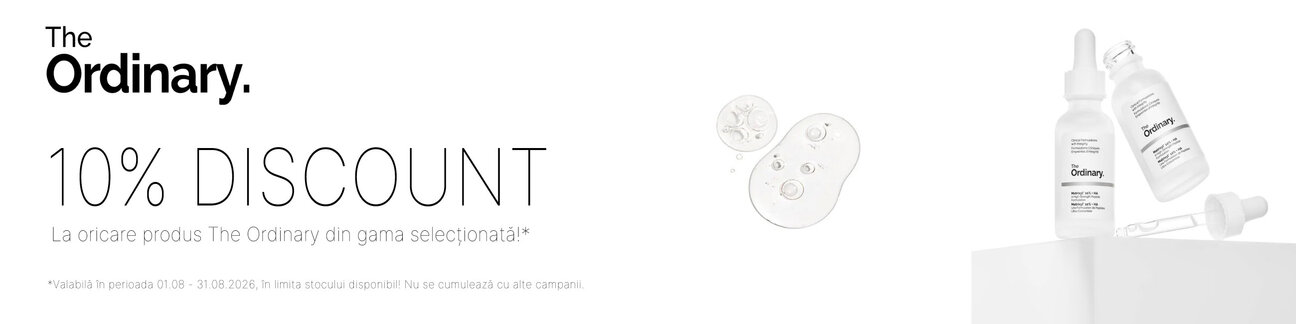 Promotie cu 10% reducere la The Ordinary