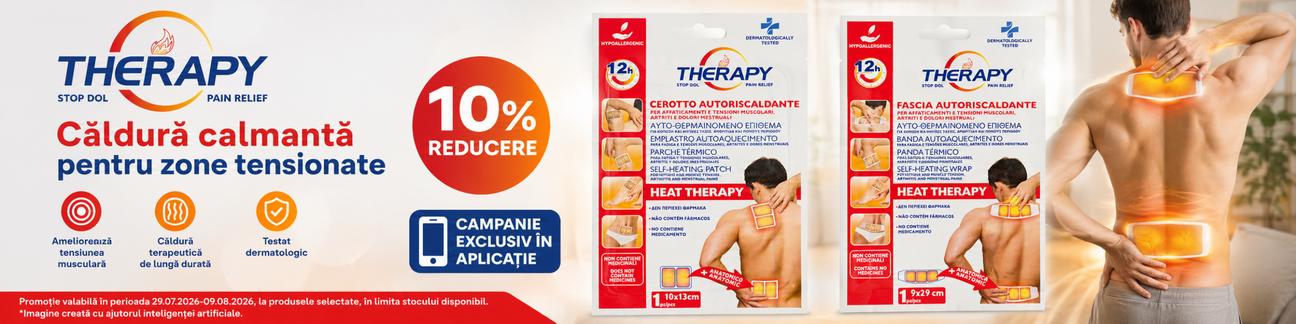 Promotie cu 10% reducere la Therapy Exclusiv in Aplicatie