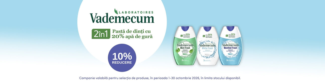 Promotie cu 10% reducere la Vademecum