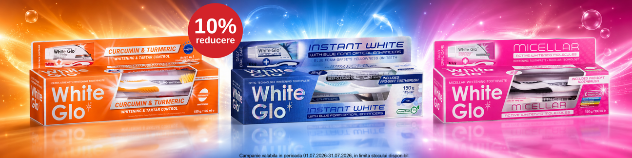 Promotie cu 10% reducere la White Glo