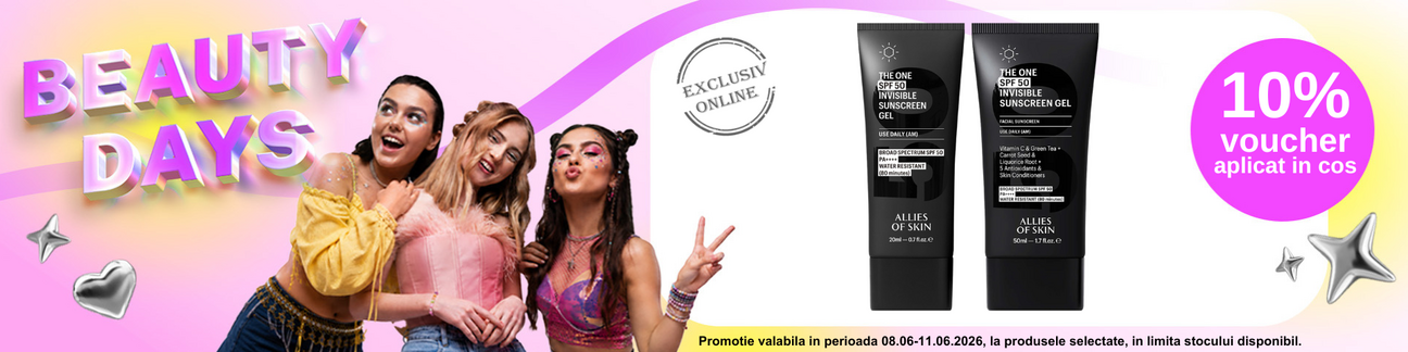 Promotie cu 10% voucher aplicat in cos la Allies Of Skin - Beauty Days
