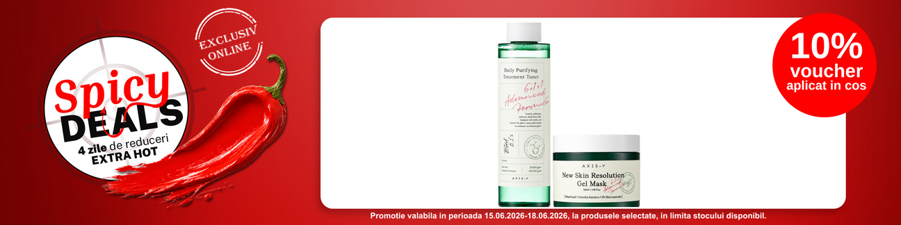 Promotie cu 10% voucher aplicat in cos la Axis-Y - Spicy Deals