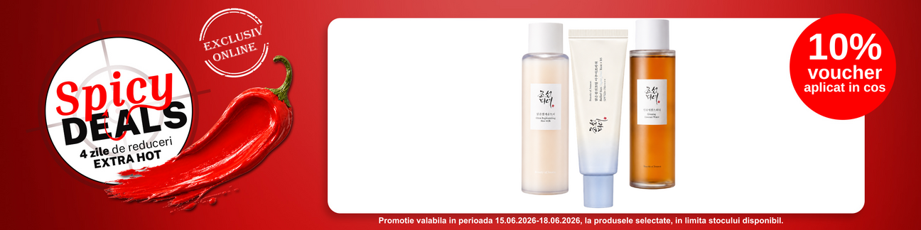 Promotie cu 10% voucher aplicat in cos la Beauty Of Joseon - Spicy Deals