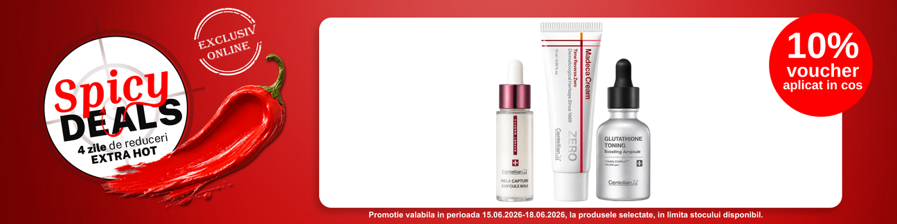 Promotie cu 10% voucher aplicat in cos la Centellian24 - Spicy Deals