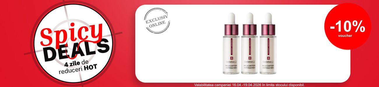 Promotie cu 10% voucher aplicat in cos la Centellian24 - Spicy Deals
