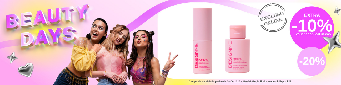 Promotie cu 10% voucher aplicat in cos la Design Me Beauty Days