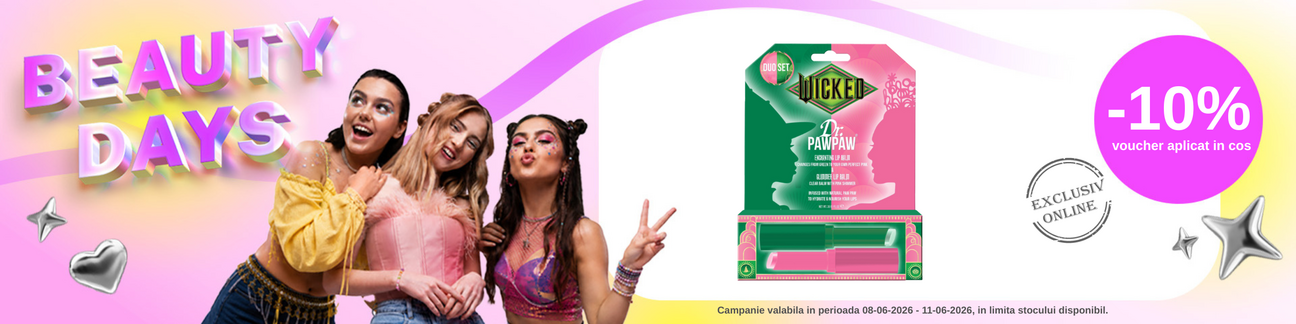 Promotie cu 10% voucher aplicat in cos la Dr Pawpaw Beauty Days