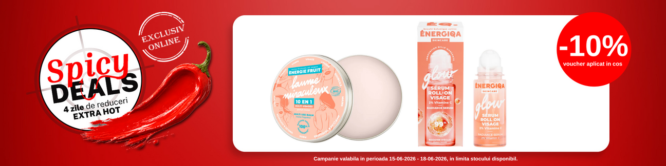 Promotie cu 10% voucher aplicat in cos la Energie Fruit Spicy Deals