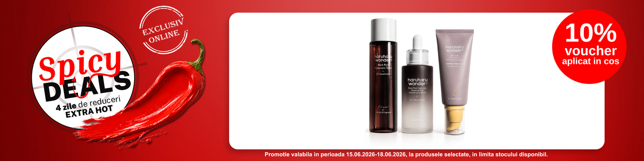 Promotie cu 10% voucher aplicat in cos la Haruharu Wonder - Spicy Deals