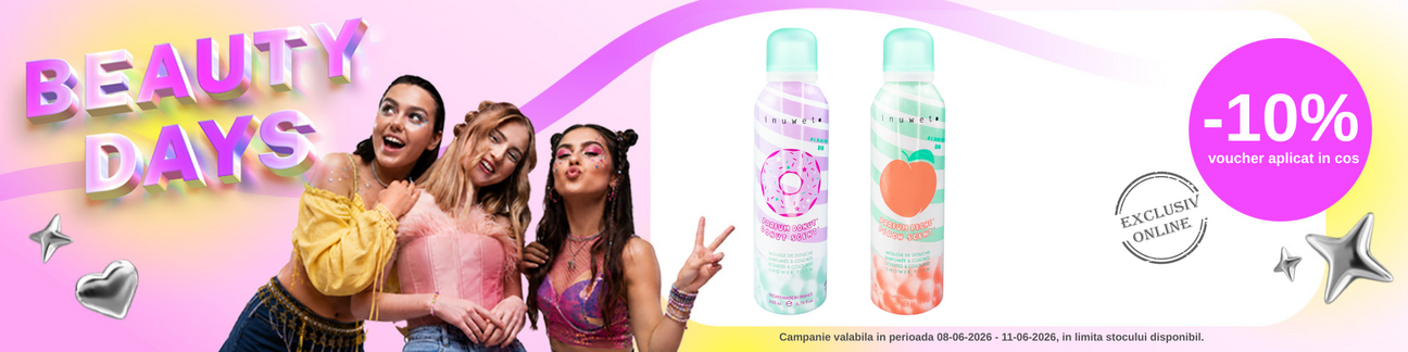 Promotie cu 10% voucher aplicat in cos la Inuwet Beauty Days
