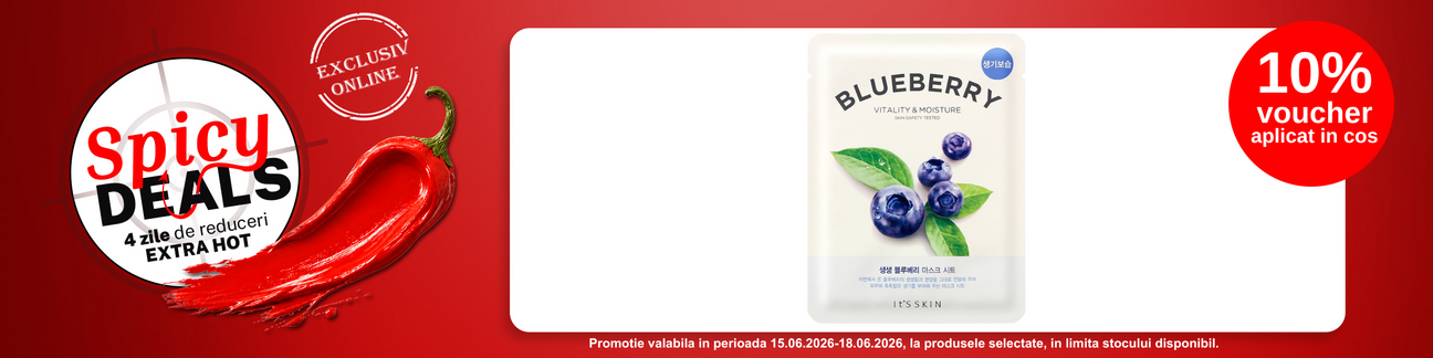 Promotie cu 10% voucher aplicat in cos la It'S Skin - Spicy Deals