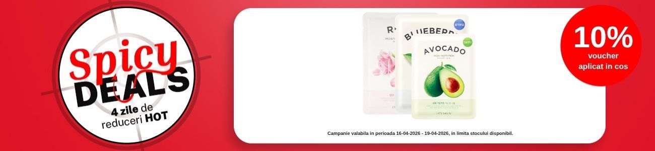 Promotie cu 10% voucher aplicat in cos la It'S Skin - Spicy Deals