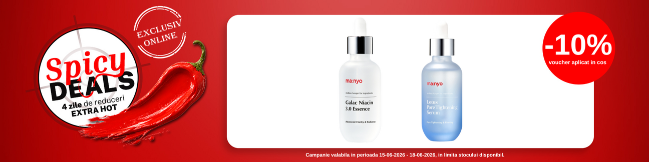 Promotie cu 10% voucher aplicat in cos la Manyo - Spicy Deals
