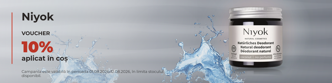 Promotie cu 10% voucher aplicat in cos la Niyok
