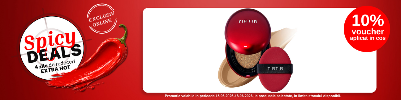 Promotie cu 10% voucher aplicat in cos la Tirtir - Spicy Deals