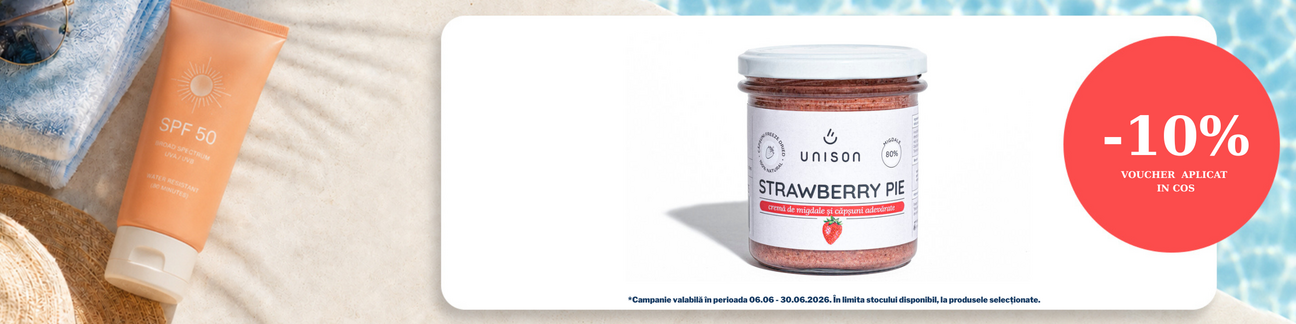 Promotie cu 10% voucher aplicat in cos la Unison
