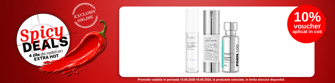 Promotie cu 10% voucher aplicat in cos la Vt Cosmetics - Spicy Deals