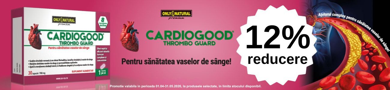 Promotie cu 12% reducere la Cardiogood Thrombo Guard