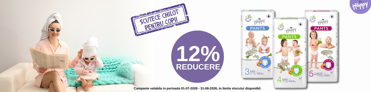 Promotie cu 12% reducere la Happy