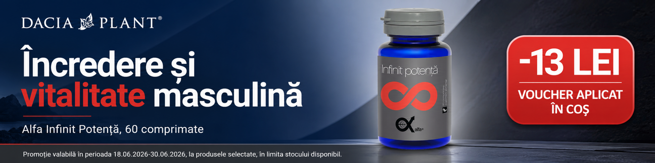 Promotie cu 13 lei voucher aplicat in cos la Dacia Plant Alfa Infinit Potenta