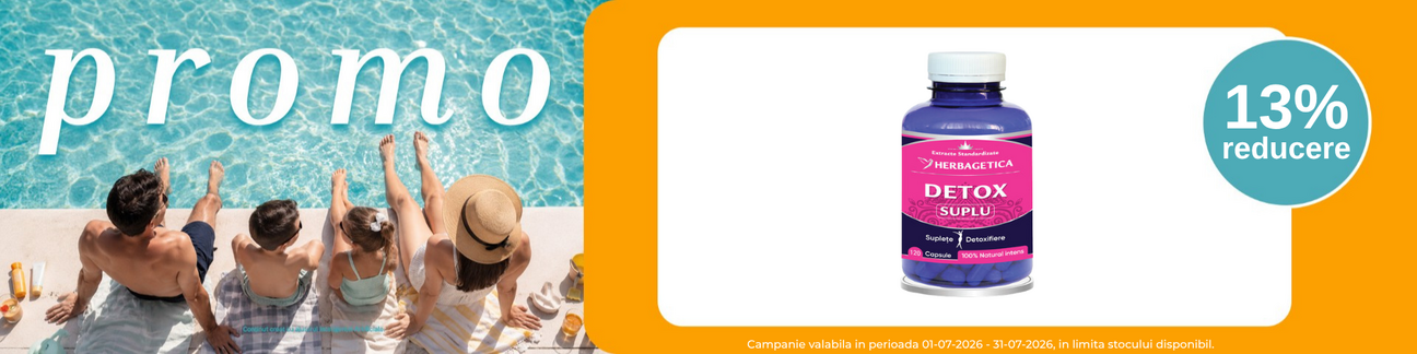 Promotie cu 13% reducere la Herbagetica