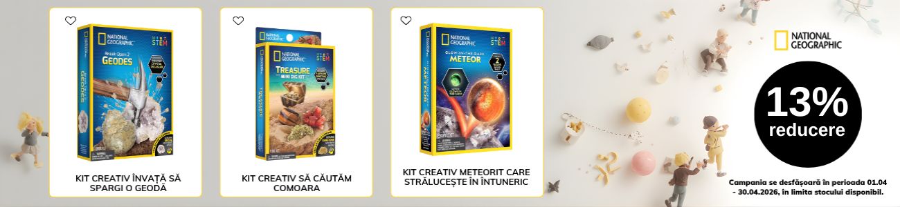 Promotie cu 13% reducere la National Geographic