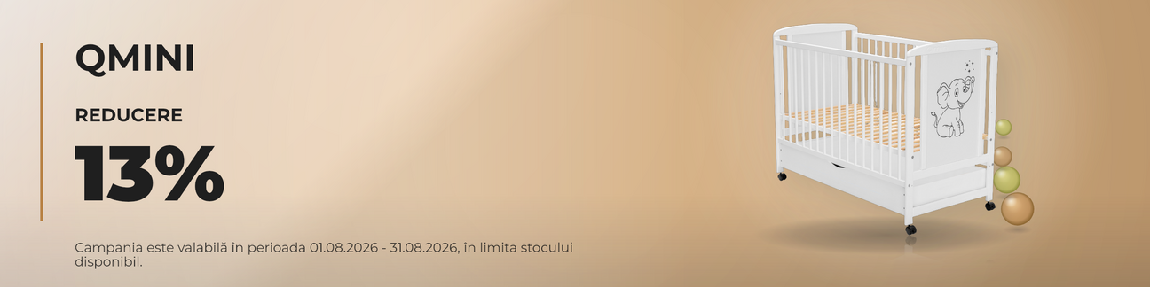 Promotie cu 13% reducere la Qmini