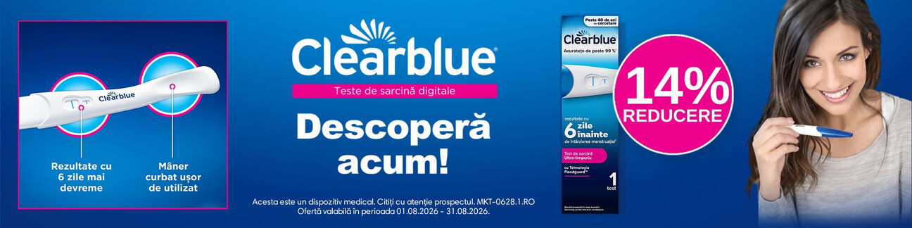 Promotie cu 14% reducere la Clearblue
