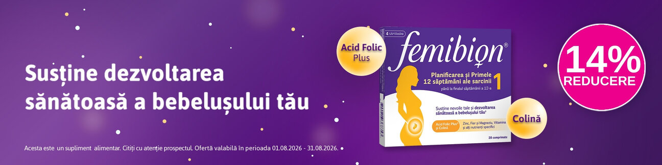 Promotie cu 14% reducere la Femibion®