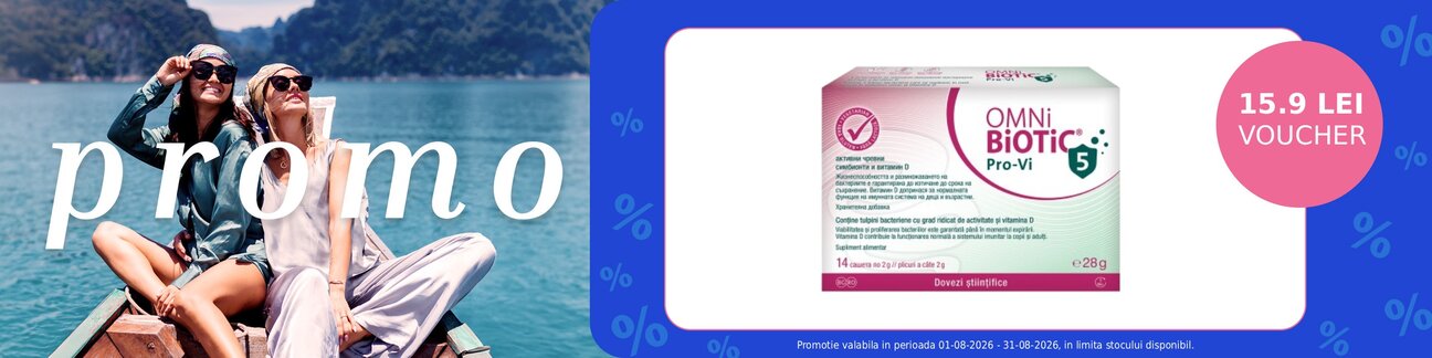 Promotie cu 15.9 lei voucher aplicat in cos la Omnibiotic